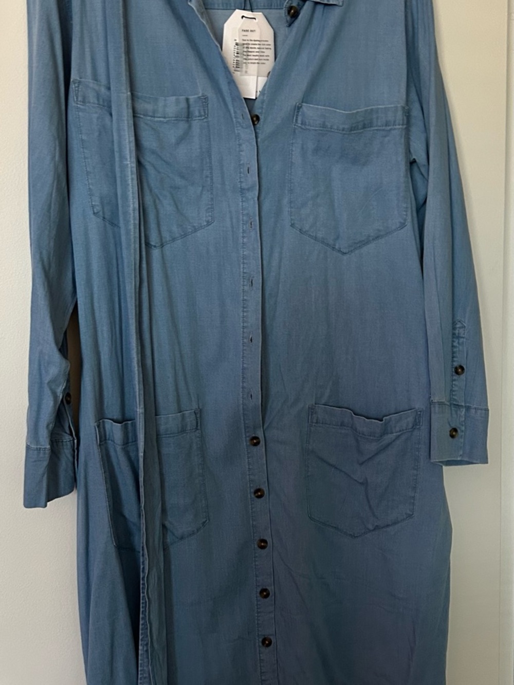 Universal Standard Light Blue Denim Shirt Dress